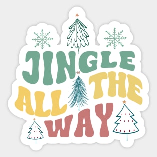 Jingle All The Way, Christmas Text Sticker